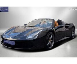 FERRARI 488 SPIDER 670 CH| NERO DAYTONA | TVA RÉCUPÉRABLE