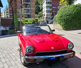 FIAT 124 SPIDER EUROPA, 1982, ROSSA, CABRIOLET D'EPOCA
