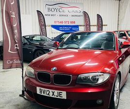 BMW SERIE 1 CABRIO 118 2012 (12) 118D M SPORT 2DR CONVERTIBLE, GREAT HISTORY, WELL CARED FOR CAR, PX WELCOM