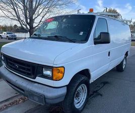 FORD CARGO 2007 FORD E-250 COMMERCIAL CARGO VAN WITH SHELVES AND LADDER RACK