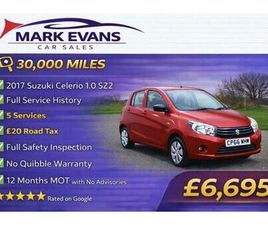 2017 SUZUKI CELERIO 1.0 SZ2 5DR HATCHBACK PETROL MANUAL