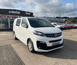 2020 VAUXHALL VIVARO 3100 2.0D 120PS SPORTIVE H1 D/CAB PANEL VAN DIESEL MANUAL