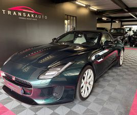JAGUAR F-TYPE CABRIOLET P340 JAGUAR F-TYPE CABRIOLET V6 3L ESSENCE SURALIMENTE 340 CH BOITE MECA - GARANTIE 12 MOIS