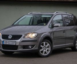 VOLKSWAGEN CROSSTOURAN VOLKSWAGEN TOURAN CROSS 1.9TDI 77KW MT/6 2007 / AJ NA SPLÁTKY / PROTIÚČET