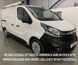 2016 VAUXHALL VIVARO 1.6CDTI 2900 ECOFLEX L1H1 (90PS) PANEL VAN