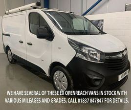 2017 VAUXHALL VIVARO 1.6CDTI 2900 L1H1 (95PS)(EU6) (START/STOP) ECOFLEX PANEL VAN