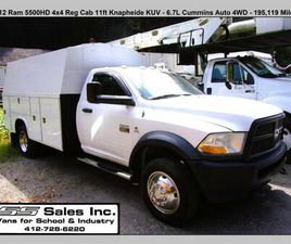 RAM TRUCKS RAM 5500 2012 RAM 5500HD REG 4X4 KNAPHEIDE KUV UTILITY BED 6.7L 195,119 MILES