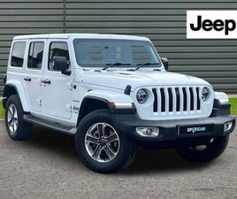 JEEP WRANGLER CONVERTIBLE 2019 JEEP WRANGLER 2.0 GME SAHARA AUTO 4WD EURO 6 (START/STOP) 4DR CONVERTIBLE PETROL AUTOMATIC