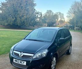 2012 VAUXHALL ZAFIRA 1.8I DESIGN 5DR MPV PETROL MANUAL
