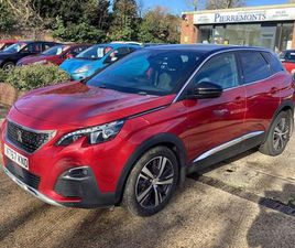 PEUGEOT 3008 2018 PEUGEOT 3008 1.6 THP GT LINE 5DR EAT6 HATCHBACK PETROL MANUAL