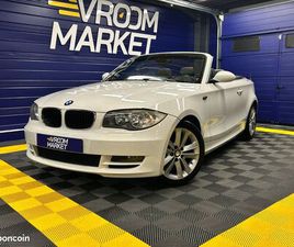 BMW SERIE 1 CABRIOLET 120 BMW SERIE 1 CABRIOLET E88 120D 177CH LUXE - ENTRETIEN COMPLET - CHAINE ET INJECTEURS NEUFS - MOTEUR FIABILISÉ - 2008