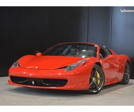 FERRARI 458 ITALIA FERRARI 458 SPIDER 4.5I V8 570CH ROSSO CORSA - LIFT - CARBON