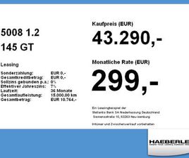 PEUGEOT 5008 E-DCS6 1.2 145 GT ACC+ALCANTARA+LED+NAVI+SHZ+KAM.