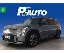 KIA EV9 GT-LINE AWD 99,8KWH 384HV 7P 1ST EDITION. HUIPPUVARUSTELTU SUOMIAUTO! 2XRENKAAT, PANORAMA, ACC, HUD, MERIDIAN, HIEROVAT
