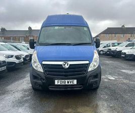 2018 VAUXHALL MOVANO 2.3 CDTI BITURBO H3 VAN 145PS PANEL VAN DIESEL MANUAL