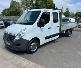 VAUXHALL MOVANO 2.3 CDTI 3500 DOUBLE CREW CAB DROPSIDE WHITE MANUAL DIESEL 2018