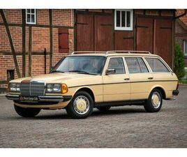 1982 MERCEDES 200 T S123 WEIZENGELB MB TEX GRÜN AUTOMATIK 1. HD