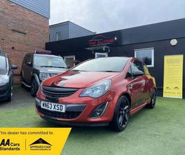 2013 VAUXHALL CORSA 1.2 16V LIMITED EDITION EURO 5 3DR PETROL