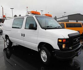 2008 FORD E-150 CARGO VAN PWR OPTIONS TOW PKG ROOF RACK 34 KMILES
