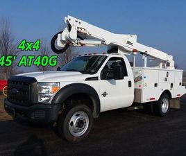 45’ 2016 FORD F550 4X4 ALTEC AT40G BUCKET BOOM LIFT CRANE TRUCK