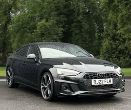 2022 AUDI A5 2.0 TFSI 35 BLACK EDITION SPORTBACK 5DR PETROL S TRONIC EURO 6 (START/STOP) (150 P HATCHBAC...