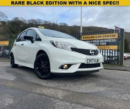 2017 NISSAN NOTE 1.2 BLACK EDITION HATCHBACK 5DR PETROL MANUAL EURO 6 (START/STOP) (80 PS) HATCHBACK PET...