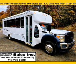 2017 FORD F550 STARTRANS DRW 29+1 PASSENGER SHUTTLE BUS 37,084 MILES