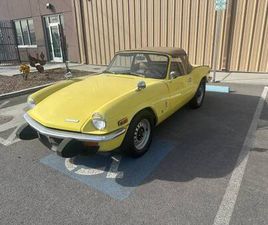 TRIUMPH SPITFIRE CABRIOLET 1974 TRIUMPH SPITFIRE CONVERTIBLE – YELLOW – 4-SPEED – CLASSIC BRITISH