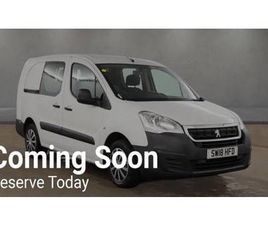 2018 18 PEUGEOT PARTNER 1.6 BLUEHDI 744 S 5 SEAT COMBI LWB NO VAT VAN L2 97.64