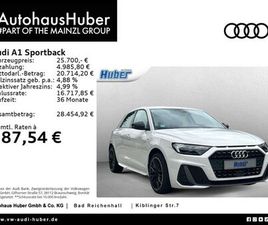 AUDI A1 SPORTBACK S LINE 30 TFSI S TRONIC