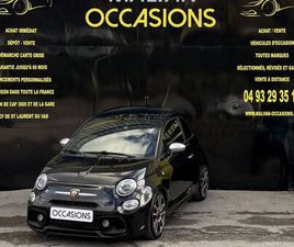 VENTE A DISTANCE LIVRAISON FRANCE FIAT ABARTH 500 II (2) 1.4 TURBO 16V T-JET 165CH 595 TURISMO CLIM CUIR JA17 TOIT OUVRANT BON ETAT FAIBLE KM