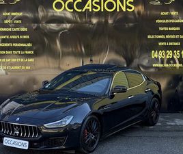 VENTE A DISTANCE LIVRAISON FRANCE MASERATI GHIBLI III 3.0 V6 430CH S Q4 RIBELLE BOITE AUTO 8 RAPPORTS CLIM AUTO JA TOIT OUVRANT CUIR ORIGINE FRANCE FULL BLACK