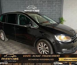 VOLKSWAGEN SHARAN 2.0 TDI 150CH CARAT DSG6 SCR 7PL - 2ÈME MAIN - TOIT OUVRANT - GARANTIE 6 MOIS MINIMUM