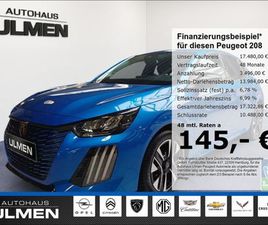 PEUGEOT 208 PEUGEOT 208 ALLURE KLIMAAUTOM PDC KOLLISIONSWARNER APPLE