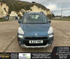 PEUGEOT PARTNER TEPEE 2013 PEUGEOT PARTNER TEPEE OUTDOOR - NEW YEARS MOT - FINANCE AVAILABLE - 3 MONTH WARRANTY