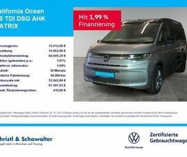 VOLKSWAGEN CALIFORNIA OCEAN 2.0 TDI DSG AHK MATRIX NAVI DER