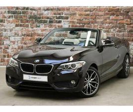 BMW 2-SERIE CABRIO - 218I HIGH EXECUTIVE AUTOMAAT / NAVIGATIE PROFESSIONAL / LEDER / PARKEERSENSOREN / XENON /
