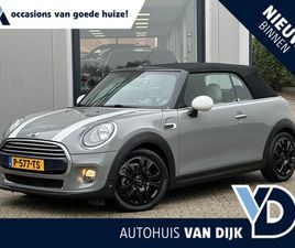 MINI CABRIO - 1.5 COOPER PEPPER SERIOUS BUSINESS | LEDER/STOELVERW./CRUISE CONTROL/PARKEERHULP/17-INCH