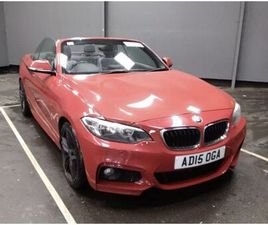 2015 BMW 2 SERIES 2.0TD 220D M SPORT CONVERTIBLE 2D AUTO