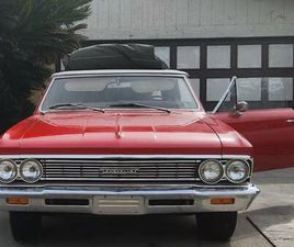 CHEVROLET MALIBU CABRIOLET 1966 CHEVROLET MALIBU V-8, 4 SPEED CONVERTIBLE