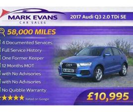 2016 AUDI Q3 2.0 TDI SE 5DR ESTATE DIESEL MANUAL