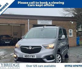 2019 19 VAUXHALL COMBO LIFE 1.2 TURBO GPF ENERGY MPV 5DR PETROL MANUAL EURO 6 (S