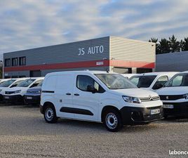 CITROEN BERLINGO VAN M 1000KG BLUEHDI 100 DRIVER GPS CARPLAY CAMERA 3 PLACES