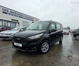 20800 HT - FORD TRANSIT CONNECT CABINE APPROFONDIE 100 CH BVA8 / 5 PLACES / 2 PORTES LATÉRALES / 1°MAIN