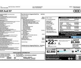 USED 2025 AUDI S7 PRESTIGE TFSI QUATTRO TIPTRONIC