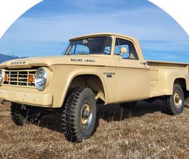 DODGE POWER WAGON 1967 DODGE W200 POWER WAGON UTILINE LONG BED 3/4 TON