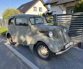 ZIMOWA CENA FORD POPULAR 104E 1954 ZABYTEK FAJNY STAN ODPALA I JEZDZI SKÓRCZ • OLX.PL