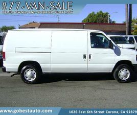 08 FORD ECONOLINE CARGO WORK VAN ENCLOSED NO WINDOWS EX-CITY 75,000 MILES!