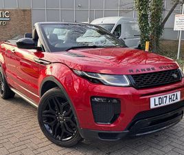 LAND ROVER RANGE ROVER EVOQUE CABRIO TD4 2017 LAND ROVER RANGE ROVER EVOQUE 2.0TD4 HSE DYNAMIC (START/STOP) CONVERTIBLE 2D AUTO