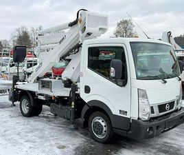 NISSAN CABSTAR ZWYŻKA PODNOŚNIK KOSZOWY ISOLI PNT 220 NLX WYSOKOŚĆ PODNOSZENIA 22M P7 WIDELKI